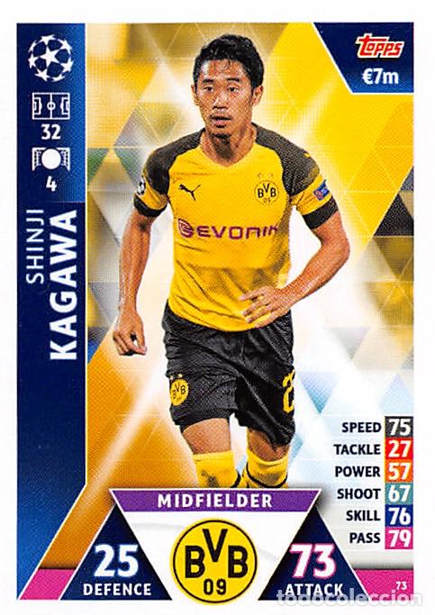 Cromos de f&uacute;tbol: TOPPS MATCH ATTAX UCL (EDICION INDIA) 18/19 2018/2019 #73 SHINJI KAGAWA (BORUSSIA DORTMUND)