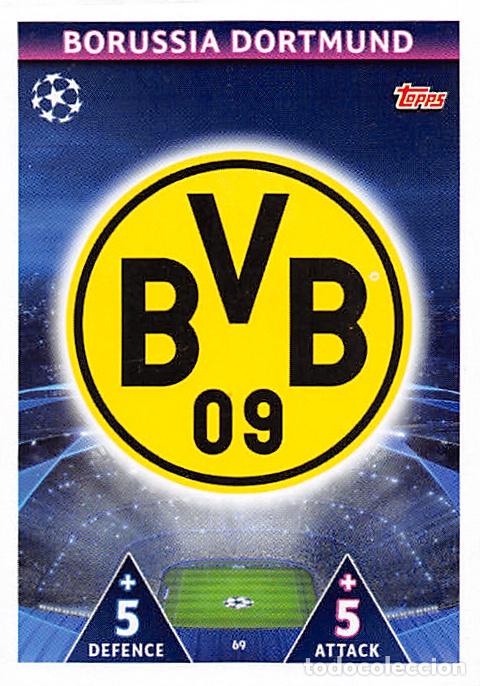 Cromos de f&uacute;tbol: TOPPS MATCH ATTAX UCL (EDICION INDIA) 18/19 2018/2019 #69 ESCUDO (BORUSSIA DORTMUND)
