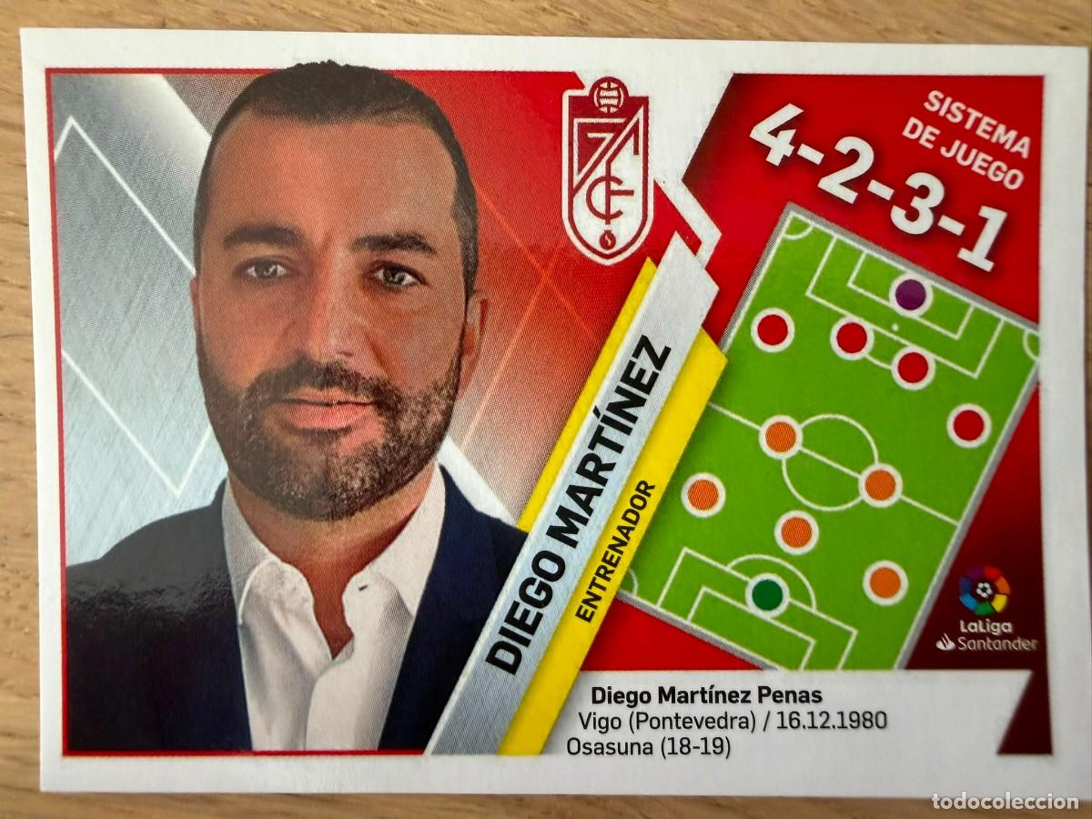 Cartes &agrave; collectionner de Football: 18 MARTINEZ ENTRENADOR GRANADA 19 20 2019 2020 LIGA SANTANDER COLECCIONES ESTE SIN PEGAR STICKER