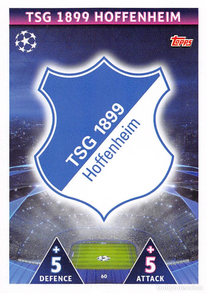 Cromos de Futebol: TOPPS MATCH ATTAX UCL (EDICION INDIA) 18/19 2018/2019 #60 ESCUDO (TSG 1899 HOFFENHEIM)