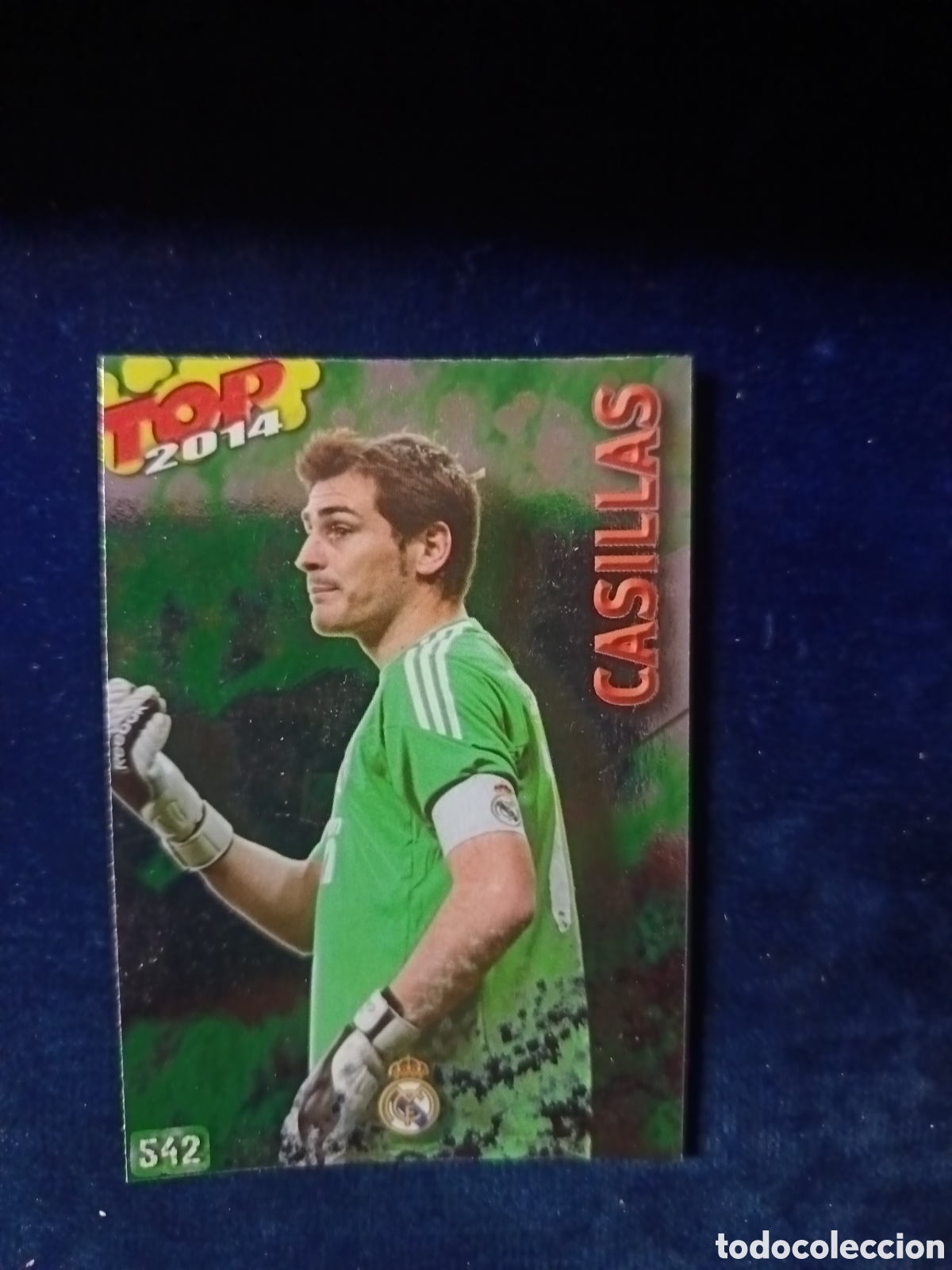 Cromos de Futebol: 542 Casillas TOP BRILLO VERDE - MUNDICROMO 2013 2014 13-14