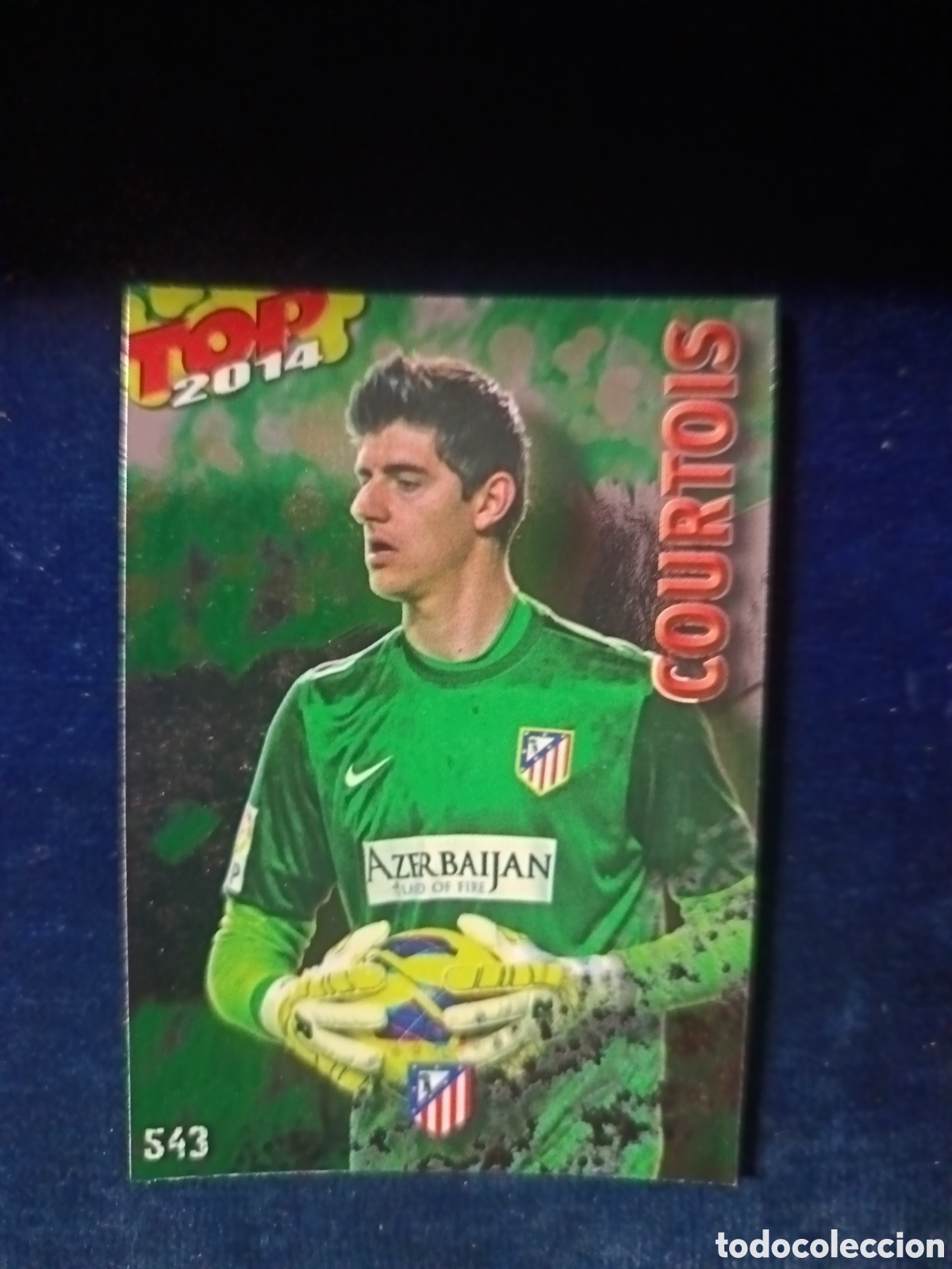 Cartes &agrave; collectionner de Football: 543 Courtois TOP BRILLO VERDE - MUNDICROMO 2013 2014 13-14