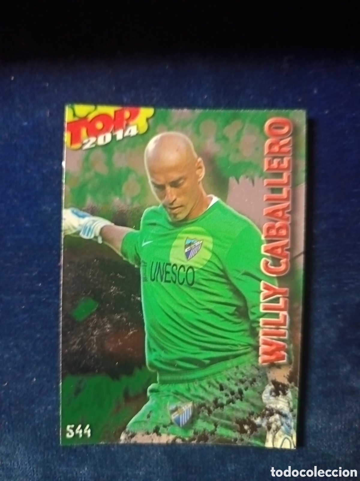 Cartes &agrave; collectionner de Football: 544 Caballero TOP BRILLO VERDE - MUNDICROMO 2013 2014 13-14