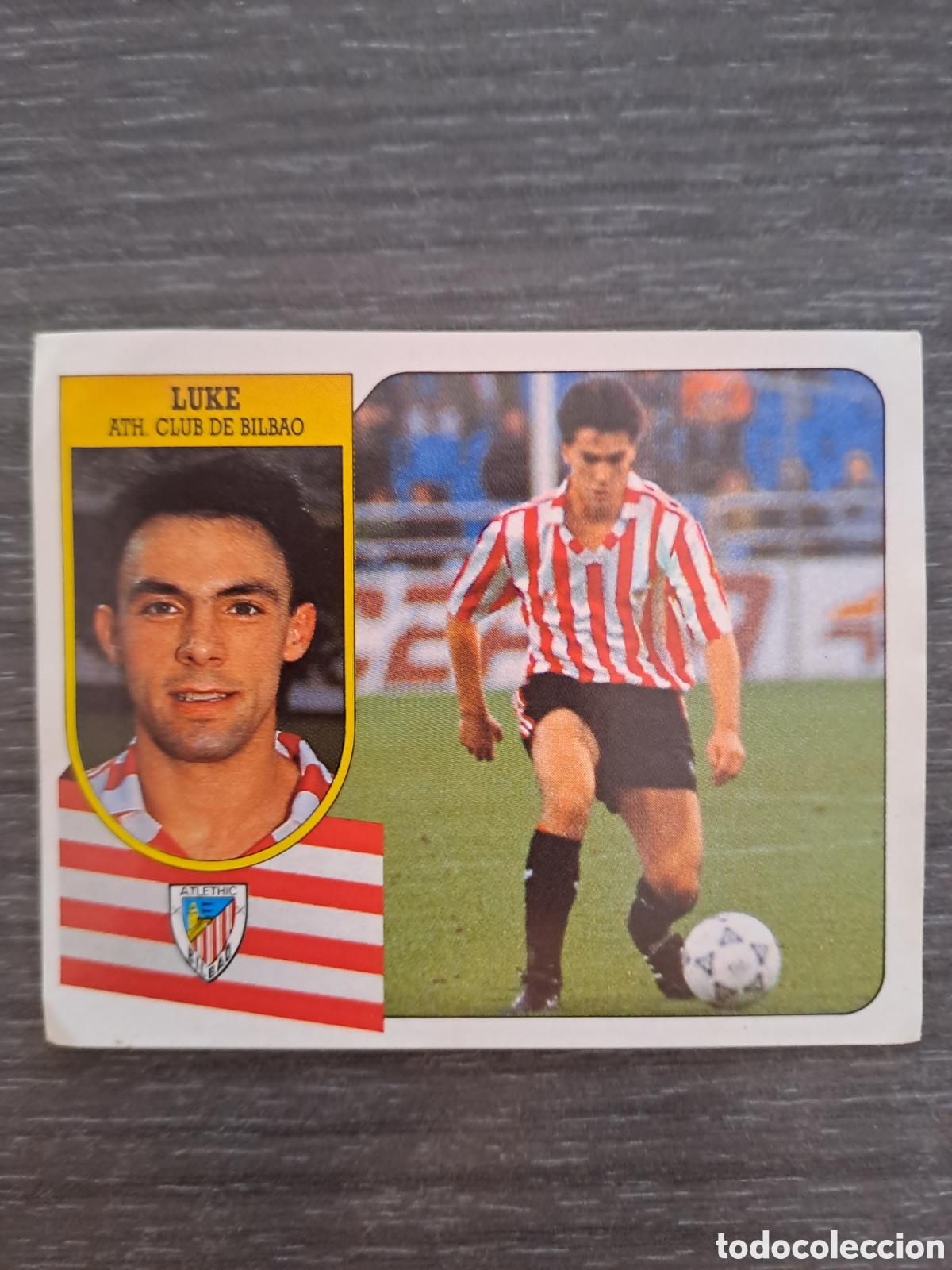 Cromos de f&uacute;tbol: LUKE ATHLETIC BILBAO LIGA ESTE 91-92 ADHESIVO VERSION