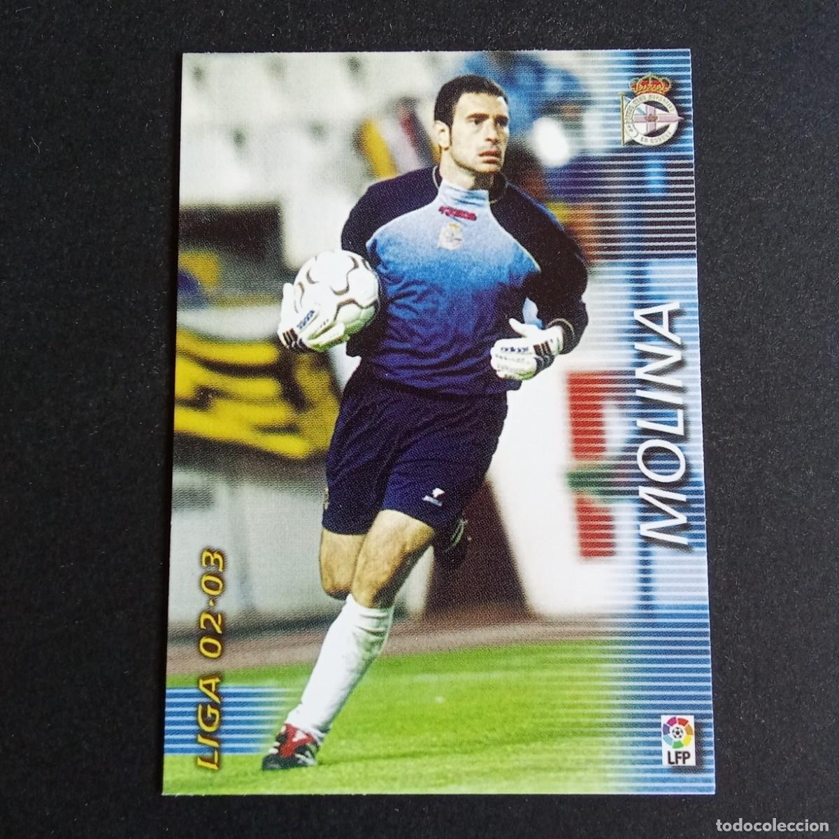 Cromos de f&uacute;tbol: 110 MOLINA DEPORTIVO CORU&Ntilde;A LIGA 2002 2003 02 03 MEGAFICHAS PANINI