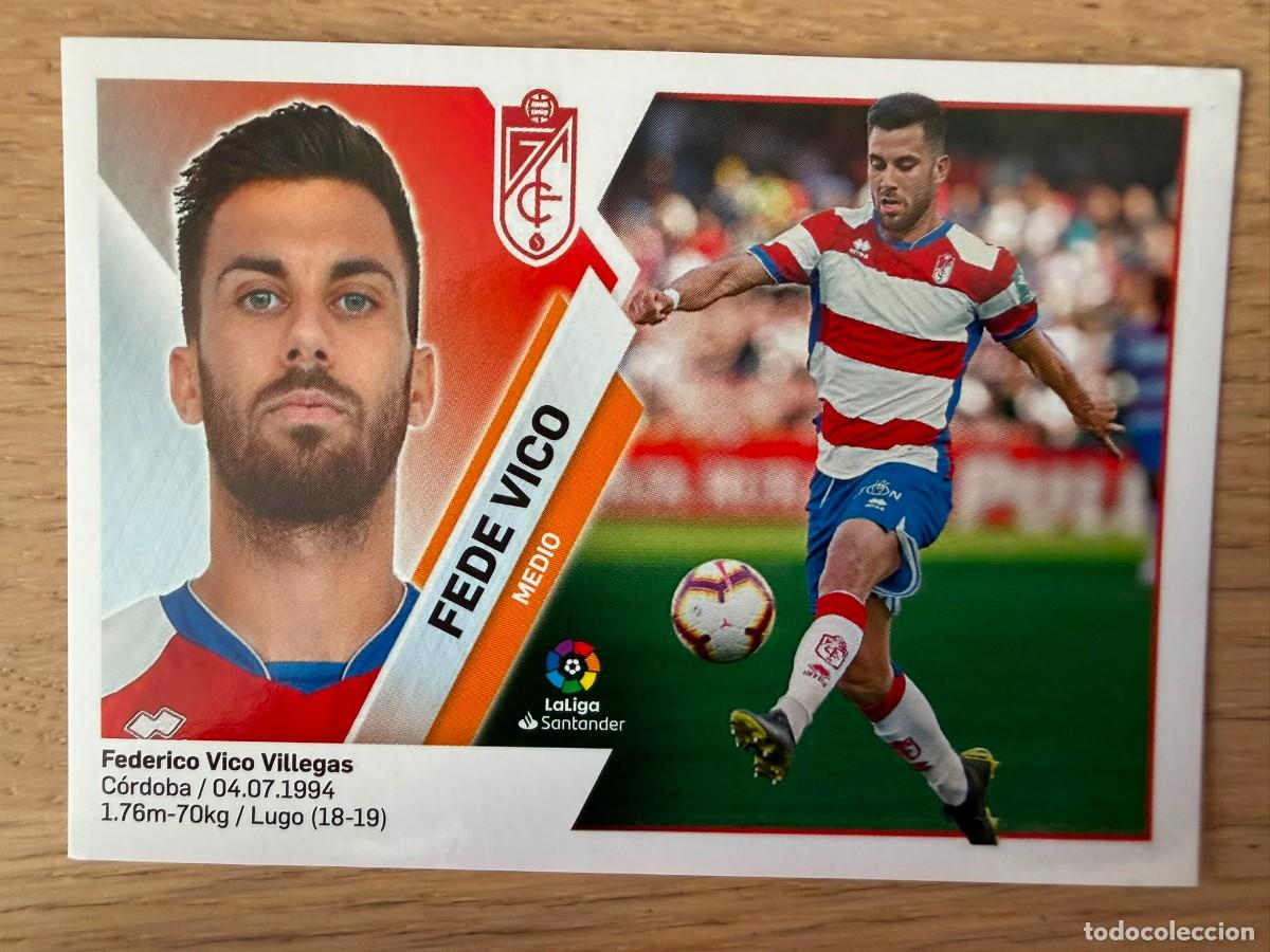 Cromos de f&uacute;tbol: 12 FEDE VICO GRANADA 19 20 2019 2020 LIGA SANTANDER COLECCIONES ESTE SIN PEGAR STICKER
