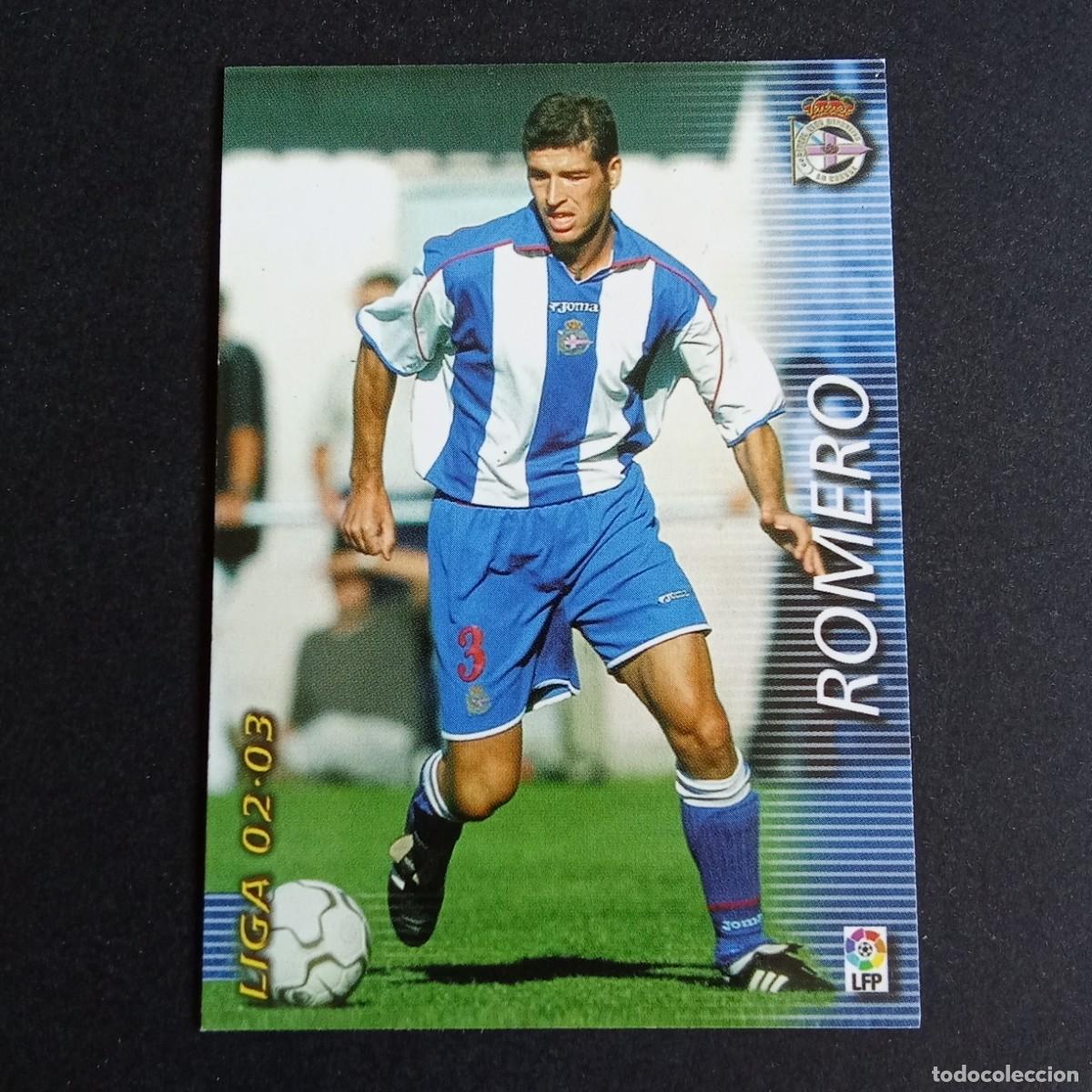 Cromos de f&uacute;tbol: 115 ROMERO DEPORTIVO CORU&Ntilde;A LIGA 2002 2003 02 03 MEGAFICHAS PANINI