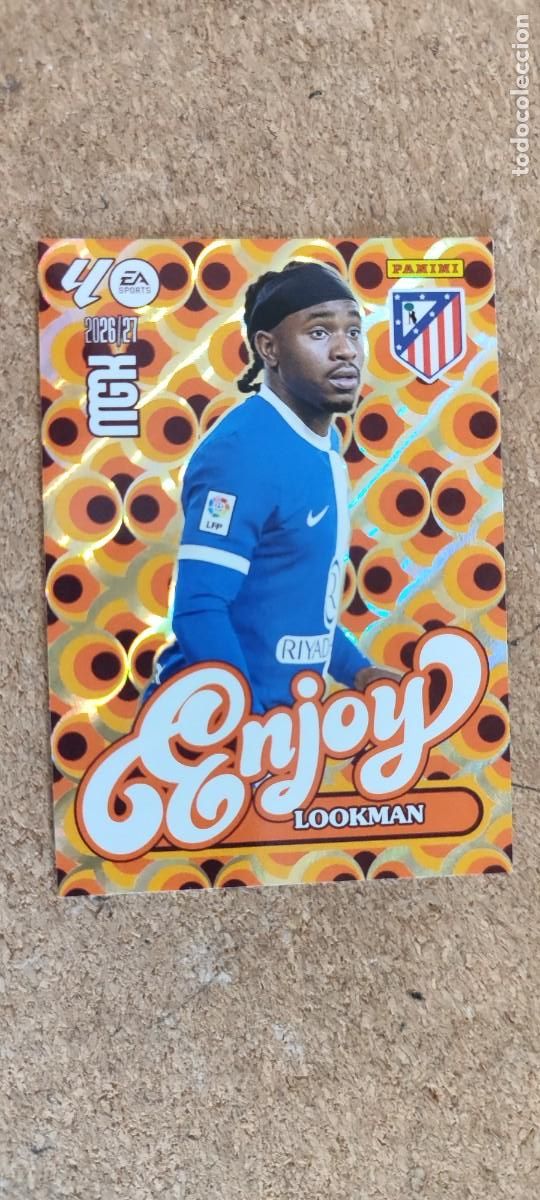 Football Stickers: MEGACRACKS 26/27 CARD ENJOY LOOKMAN AT MADRID # 385 PANINI