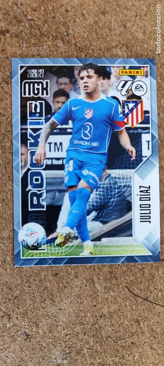 Football Stickers: MEGACRACKS 26/27 CARD MASTER ROOKIE JULIO DIAZ AT MADRID # 415 PANINI