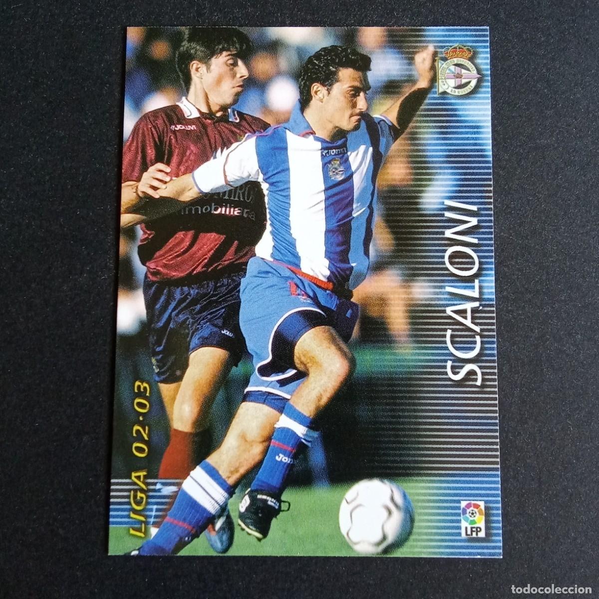 Football Stickers: 118 SCALONI DEPORTIVO CORU&Ntilde;A LIGA 2002 2003 02 03 MEGAFICHAS PANINI