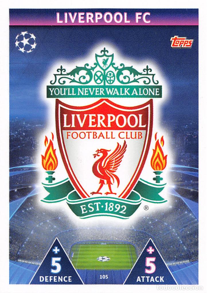 Fu&szlig;ball-Sticker: TOPPS MATCH ATTAX UCL (EDICION INDIA) 18/19 2018/2019 #105 ESCUDO (LIVERPOOL FC)