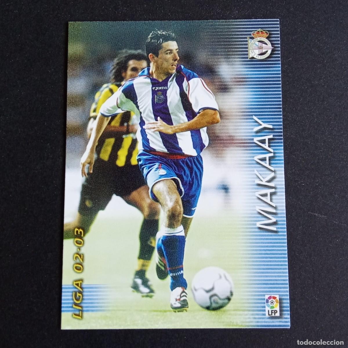 Fu&szlig;ball-Sticker: 124 MAKAAY DEPORTIVO CORU&Ntilde;A LIGA 2002 2003 02 03 MEGAFICHAS PANINI