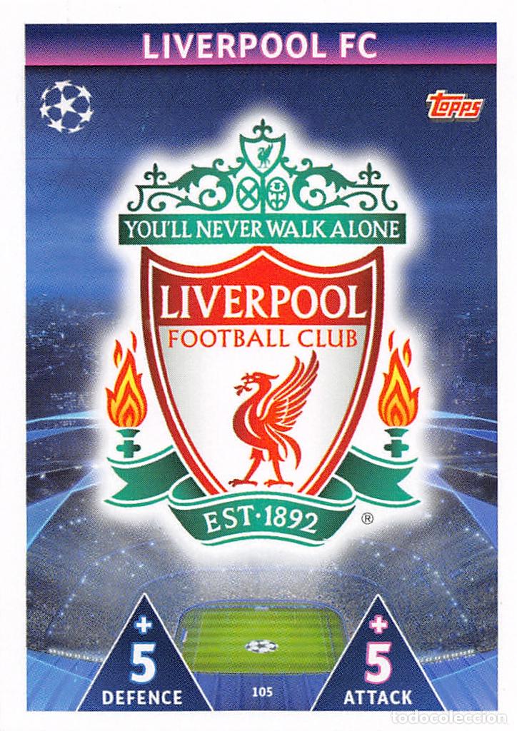 Fu&szlig;ball-Sticker: TOPPS MATCH ATTAX UCL (EDICION INDIA) 18/19 2018/2019 #105 ESCUDO (LIVERPOOL FC)
