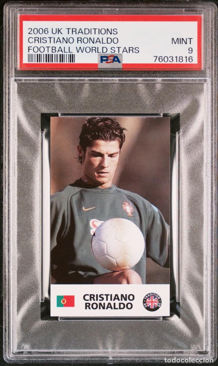 Figurine di Calcio: Rookie Cristiano Ronaldo Portugal UK Traditions Footbaal World Stars 2006 PSA 9
