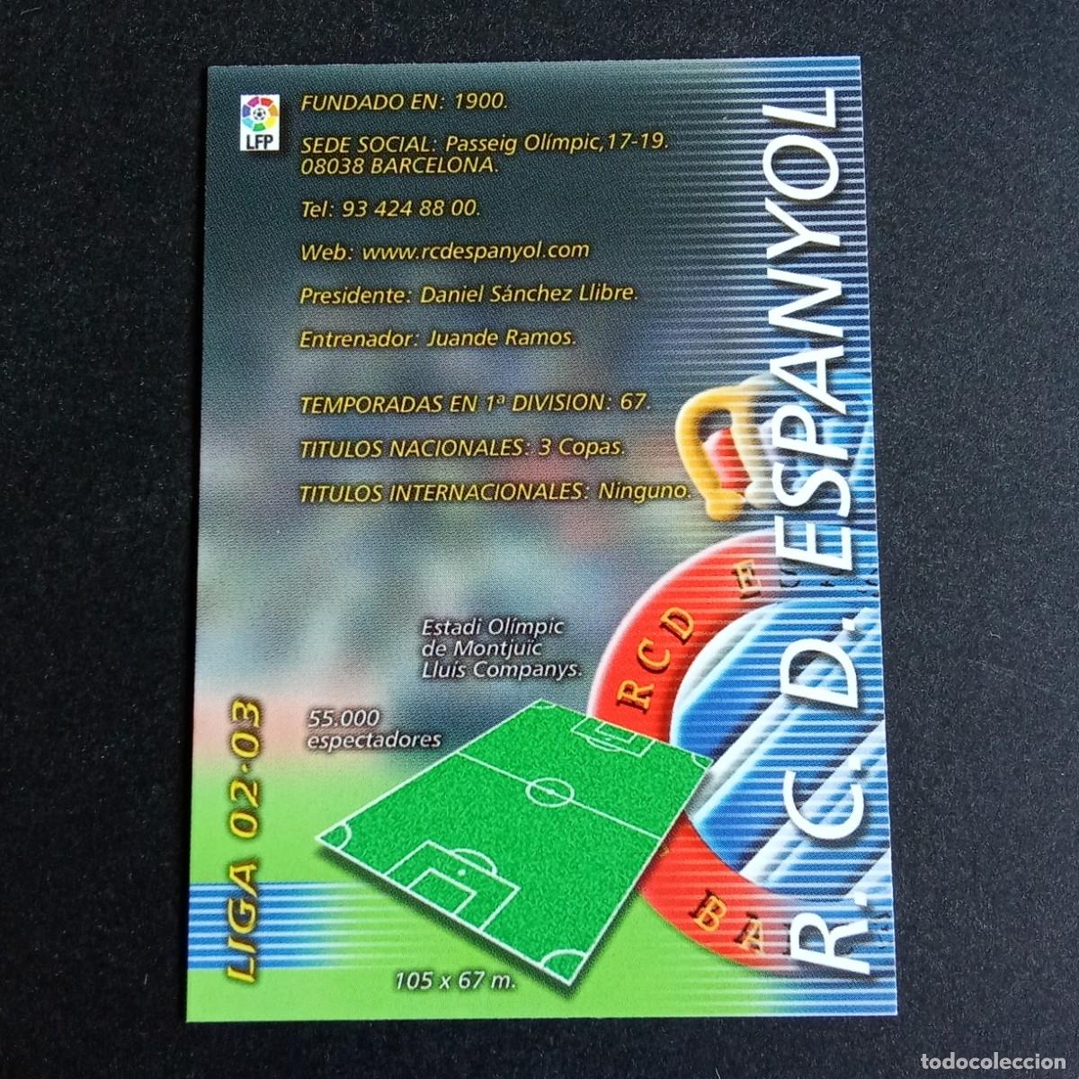 Football Stickers: 127 INDICE ESPANYOL LIGA 2002 2003 02 03 MEGAFICHAS PANINI