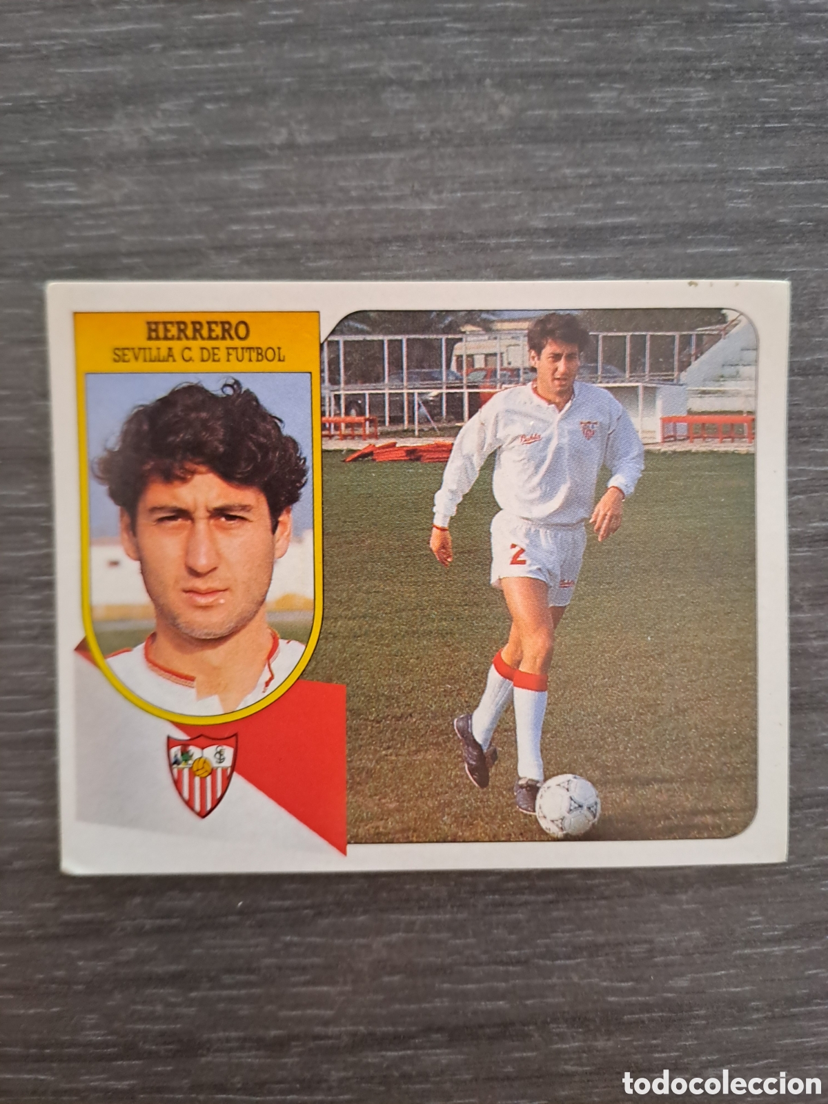 Cartes &agrave; collectionner de Football: HERRERO SEVILLA LIGA ESTE 91-92 BAJA ADHESIVO