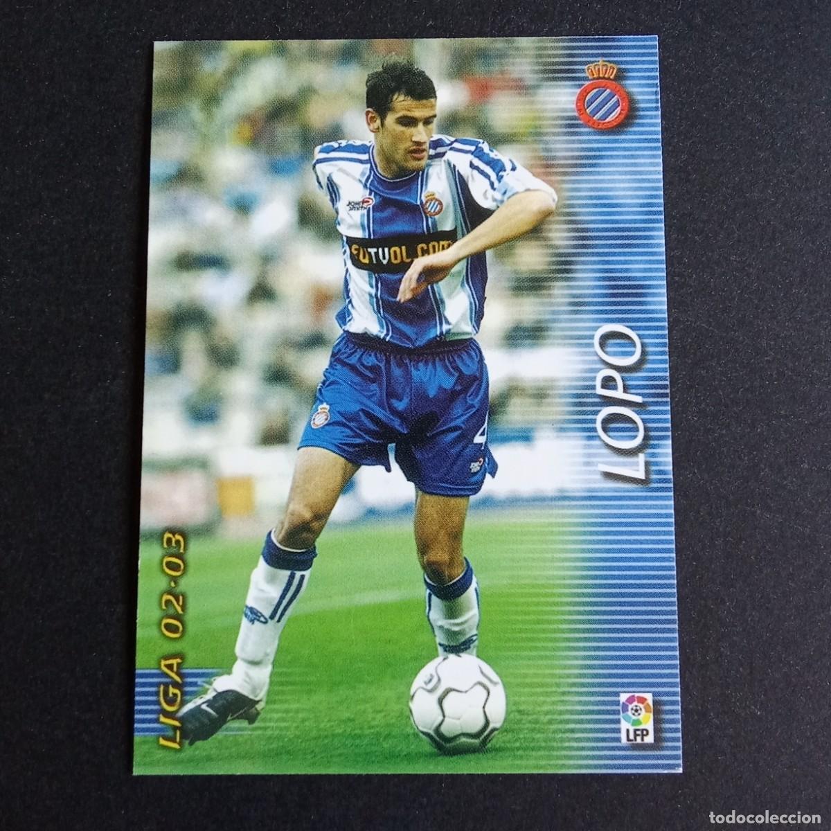 Cromos de f&uacute;tbol: 131 LOPO ESPANYOL LIGA 2002 2003 02 03 MEGAFICHAS PANINI