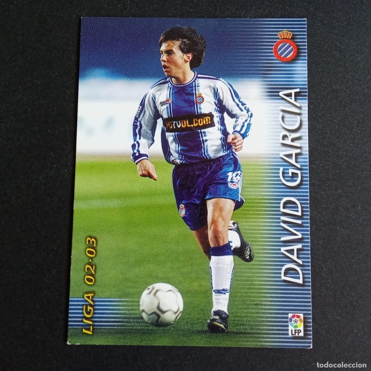 Cromos de f&uacute;tbol: 135 DAVID GARCIA ESPANYOL LIGA 2002 2003 02 03 MEGAFICHAS PANINI