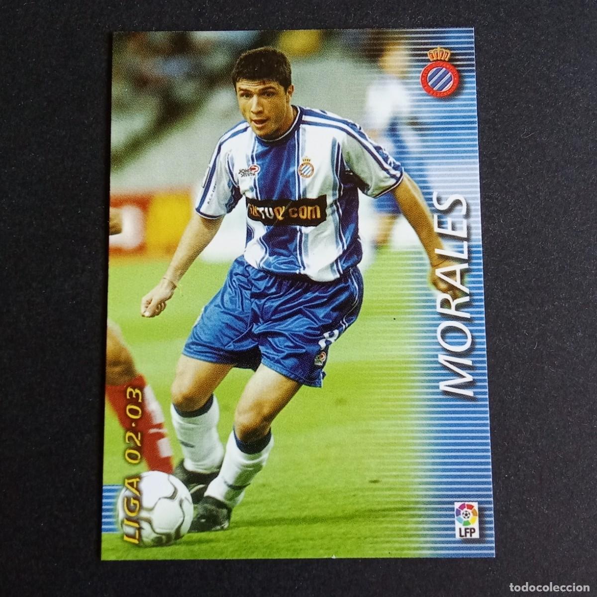 Cromos de f&uacute;tbol: 137 MORALES ESPANYOL LIGA 2002 2003 02 03 MEGAFICHAS PANINI