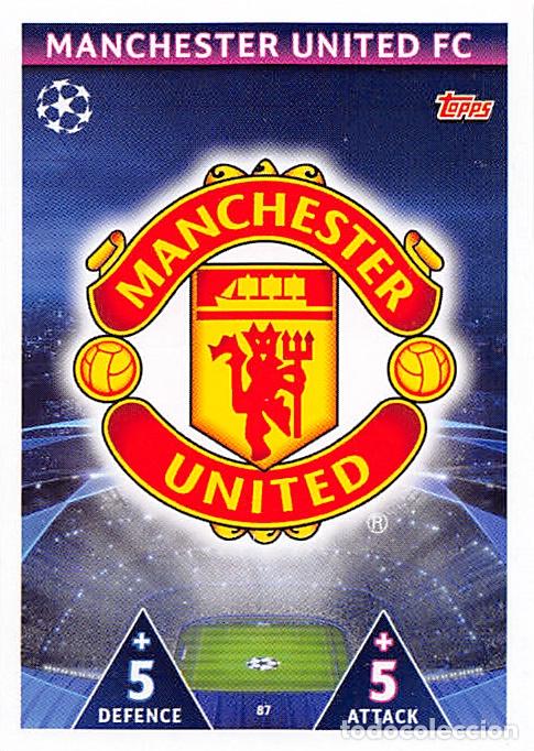Cromos de f&uacute;tbol: TOPPS MATCH ATTAX UCL (EDICION INDIA) 18/19 2018/2019 #87 ESCUDO (MANCHESTER UNITED)