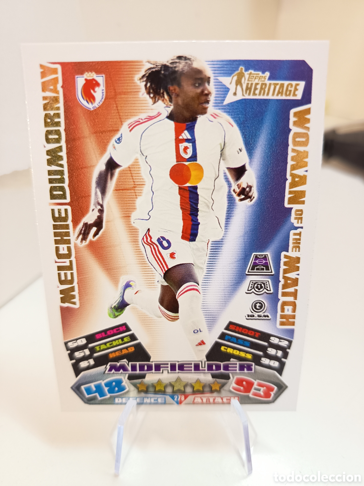 Fu&szlig;ball-Sticker: 278 MELCHIE DUMORNAY WOMAN OF THE MAN HERITAGE MATCH ATTAX EXTRA 2025 2026