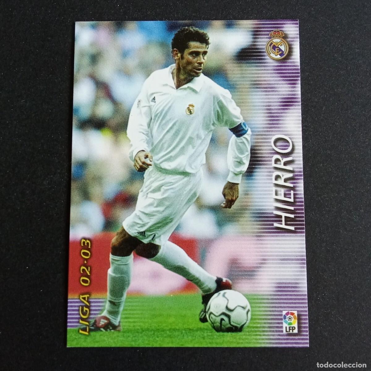 Fu&szlig;ball-Sticker: 149 HIERRO REAL MADRID LIGA 2002 2003 02 03 MEGAFICHAS PANINI