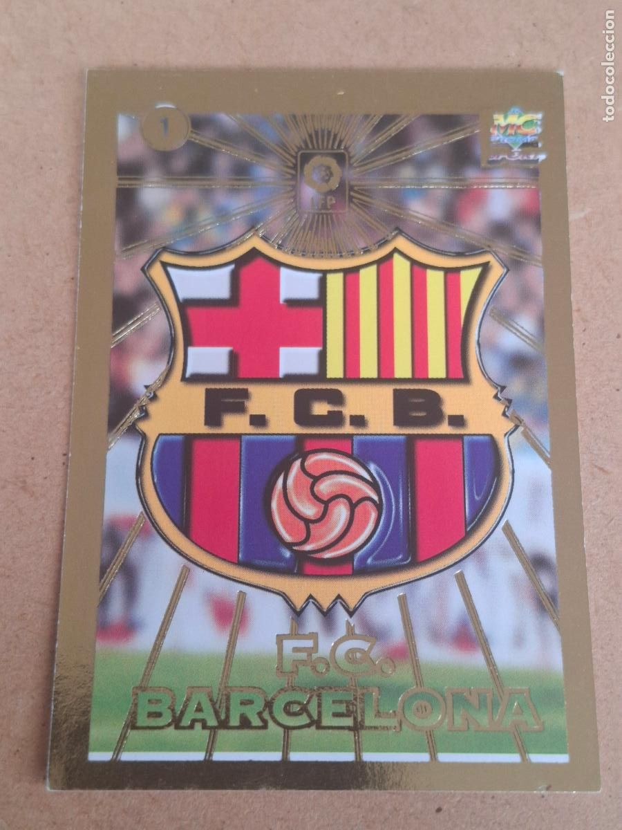 Cromos de f&uacute;tbol: MUNDICROMO 98 99 1998 1999 - 1 ESCUDO FC. BARCELONA
