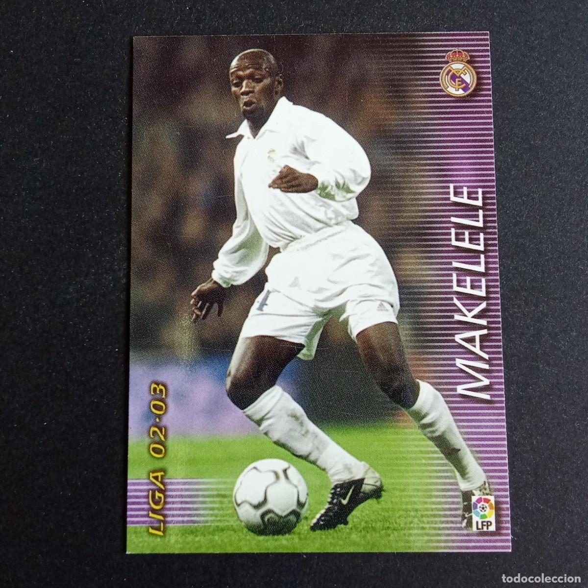 Cromos de f&uacute;tbol: 154 MAKELELE REAL MADRID LIGA 2002 2003 02 03 MEGAFICHAS PANINI