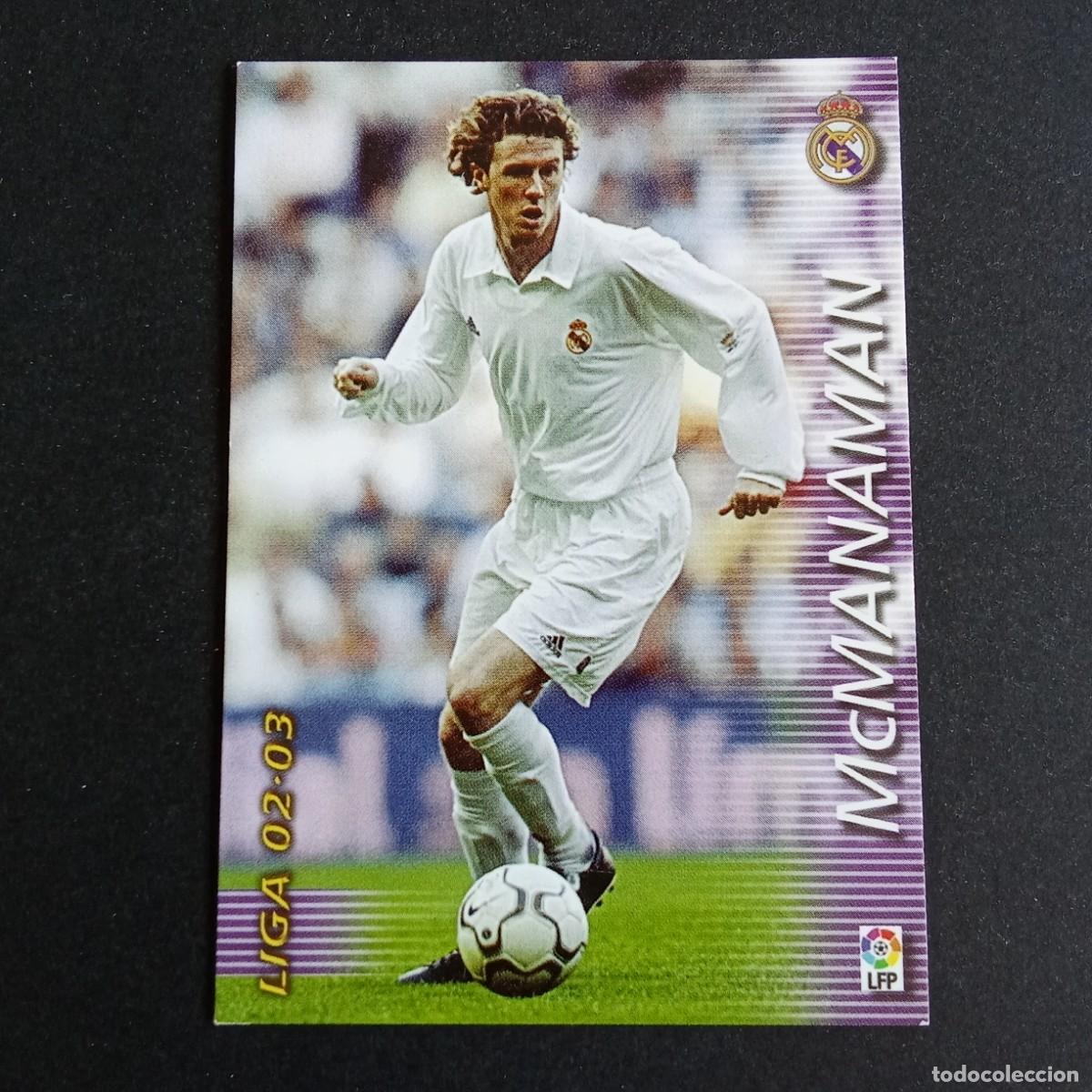 Cromos de f&uacute;tbol: 156 MCMANAMAN REAL MADRID LIGA 2002 2003 02 03 MEGAFICHAS PANINI