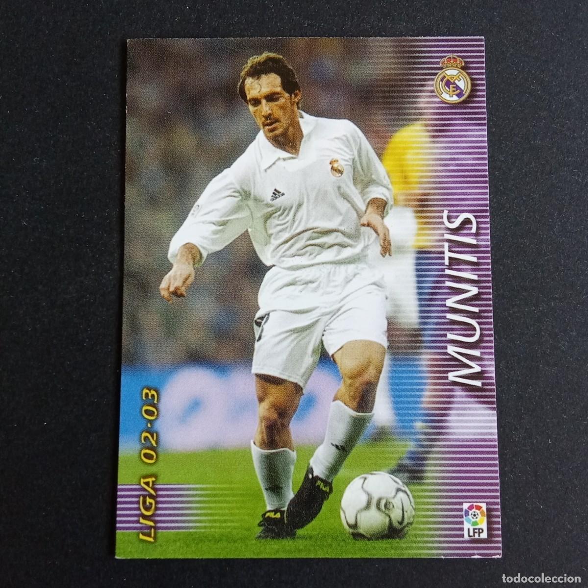 Cromos de f&uacute;tbol: 160 MUNITIS REAL MADRID LIGA 2002 2003 02 03 MEGAFICHAS PANINI