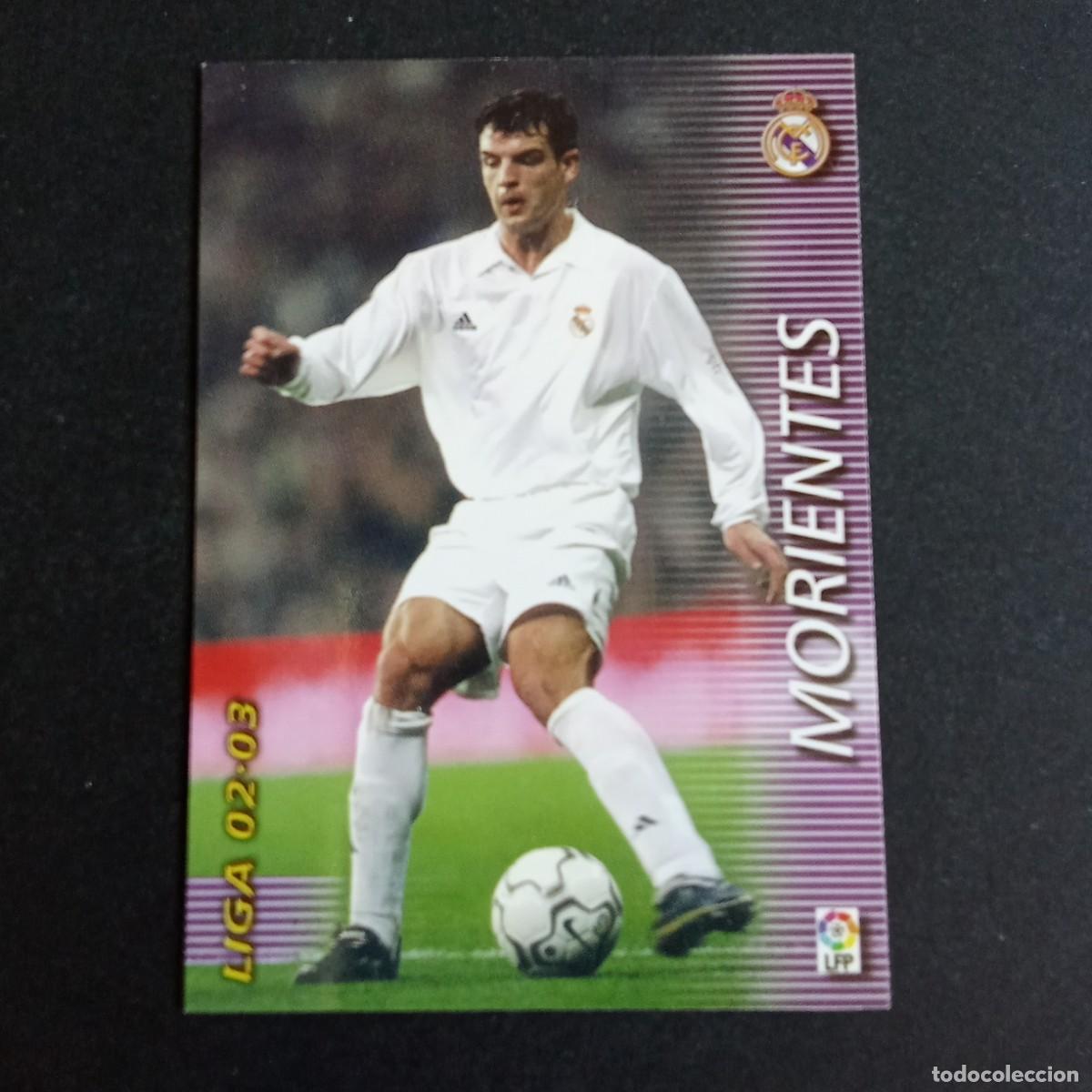 Cromos de f&uacute;tbol: 162 MORIENTES REAL MADRID LIGA 2002 2003 02 03 MEGAFICHAS PANINI