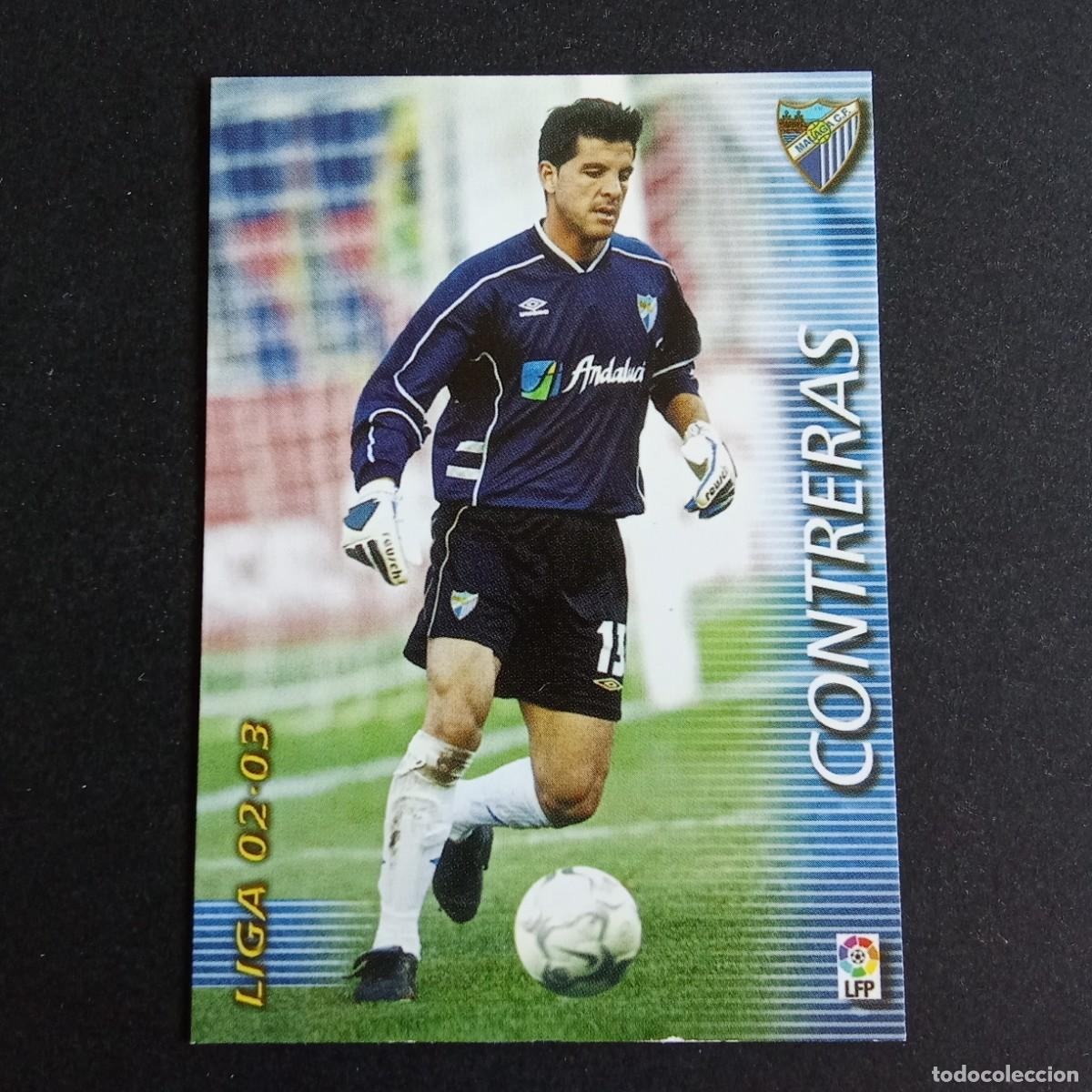 Cromos de f&uacute;tbol: 164 CONTRERAS MALAGA LIGA 2002 2003 02 03 MEGAFICHAS PANINI
