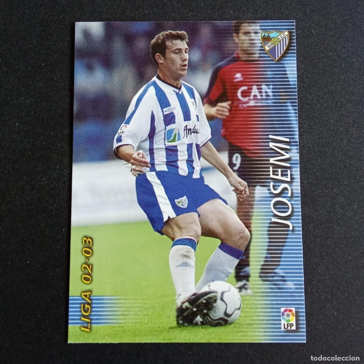 Cromos de f&uacute;tbol: 165 JOSEMI MALAGA LIGA 2002 2003 02 03 MEGAFICHAS PANINI
