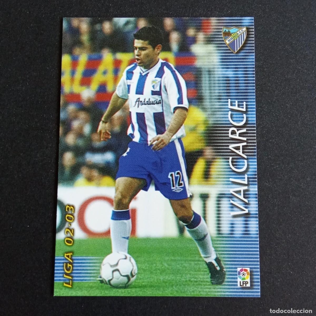Cromos de Futebol: 170 VALCARCE MALAGA LIGA 2002 2003 02 03 MEGAFICHAS PANINI