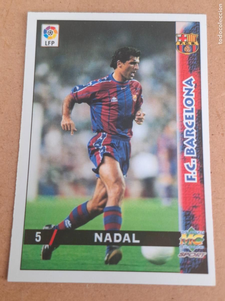 Cromos de Futebol: MUNDICROMO 98 99 1998 1999 - 5 NADAL ( ERROR ) - FC. BARCELONA (CV)