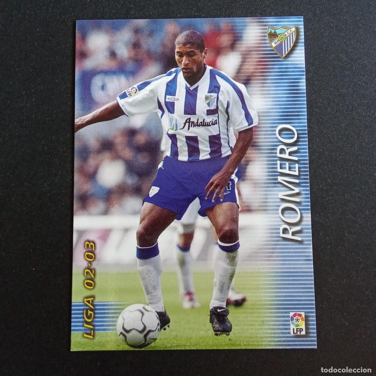 Cartes &agrave; collectionner de Football: 171 ROMERO MALAGA LIGA 2002 2003 02 03 MEGAFICHAS PANINI
