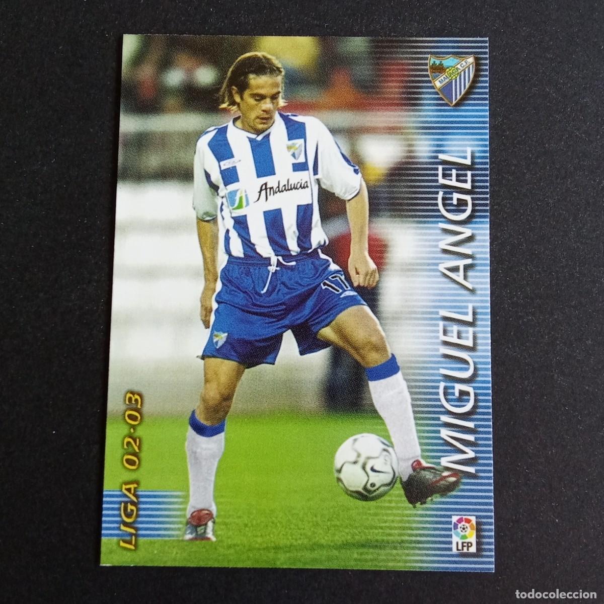 Cartes &agrave; collectionner de Football: 172 MIGUEL ANGEL MALAGA LIGA 2002 2003 02 03 MEGAFICHAS PANINI