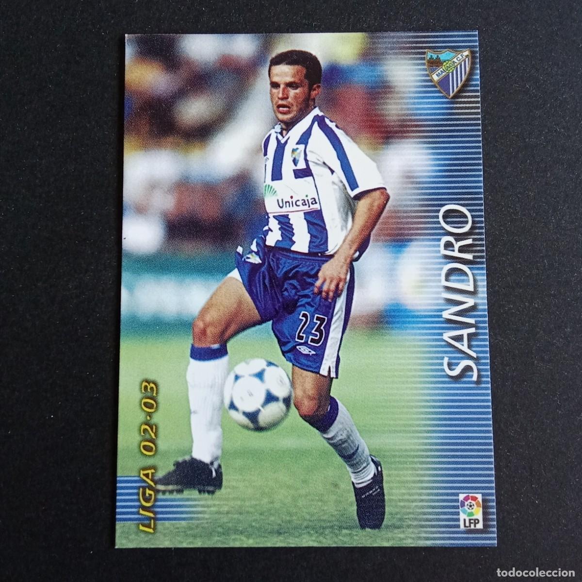 Cartes &agrave; collectionner de Football: 174 SANDRO MALAGA LIGA 2002 2003 02 03 MEGAFICHAS PANINI