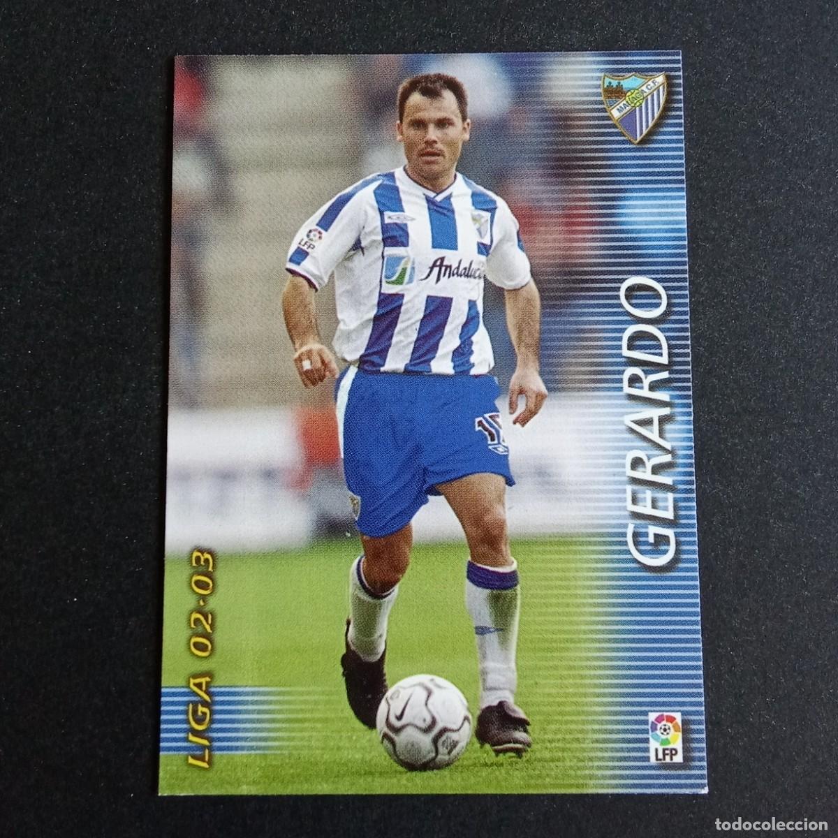Cartes &agrave; collectionner de Football: 175 GERARDO MALAGA LIGA 2002 2003 02 03 MEGAFICHAS PANINI