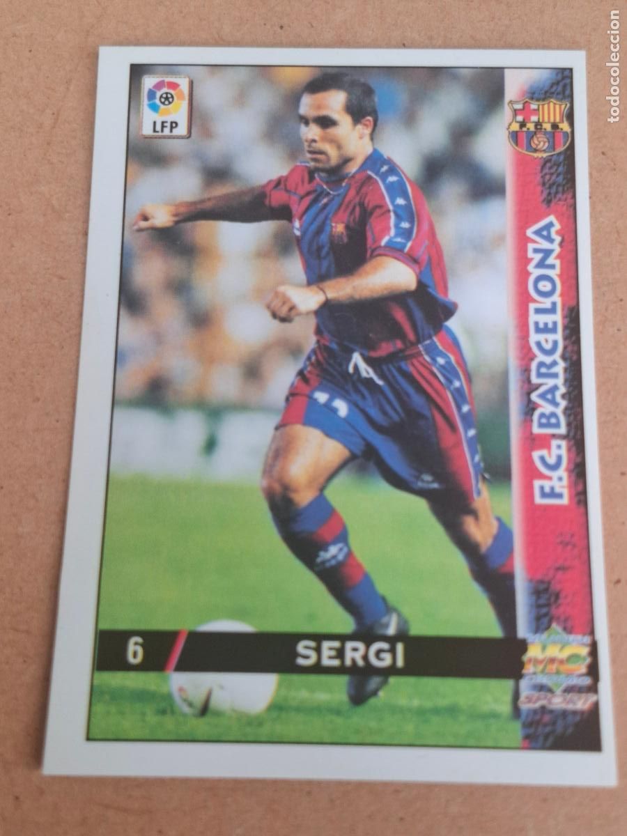 Cartes &agrave; collectionner de Football: MUNDICROMO 98 99 1998 1999 - 6 SERGI - FC. BARCELONA (CV)
