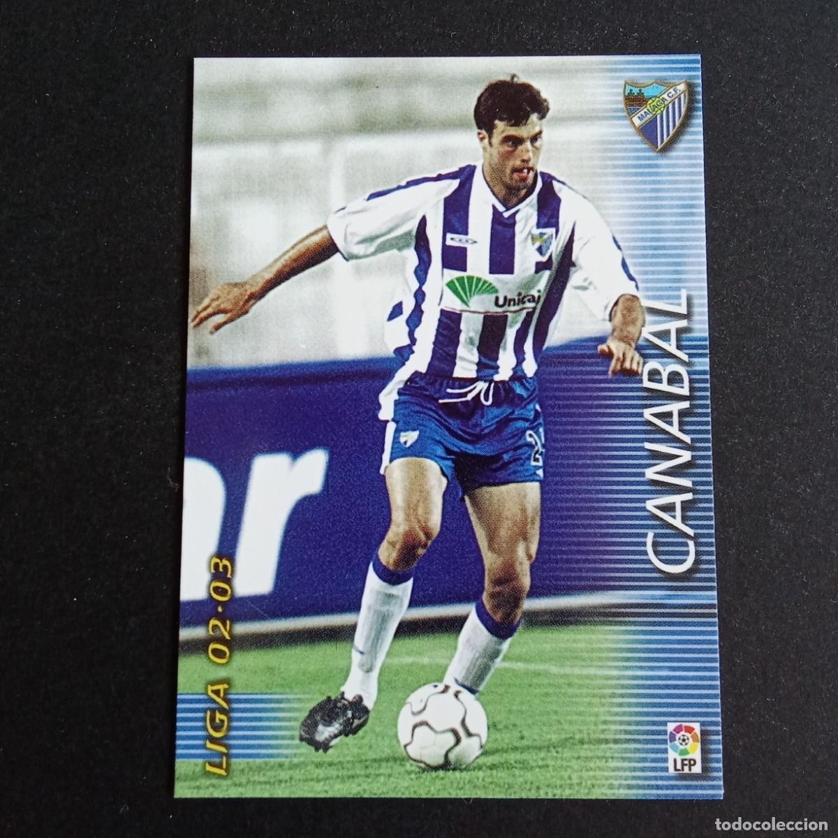 Cartes &agrave; collectionner de Football: 178 CANABAL MALAGA LIGA 2002 2003 02 03 MEGAFICHAS PANINI