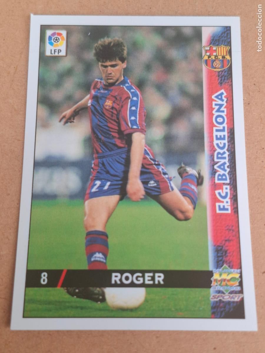 Cromos de f&uacute;tbol: MUNDICROMO 98 99 1998 1999 - 8 ROGER- FC. BARCELONA (CV)