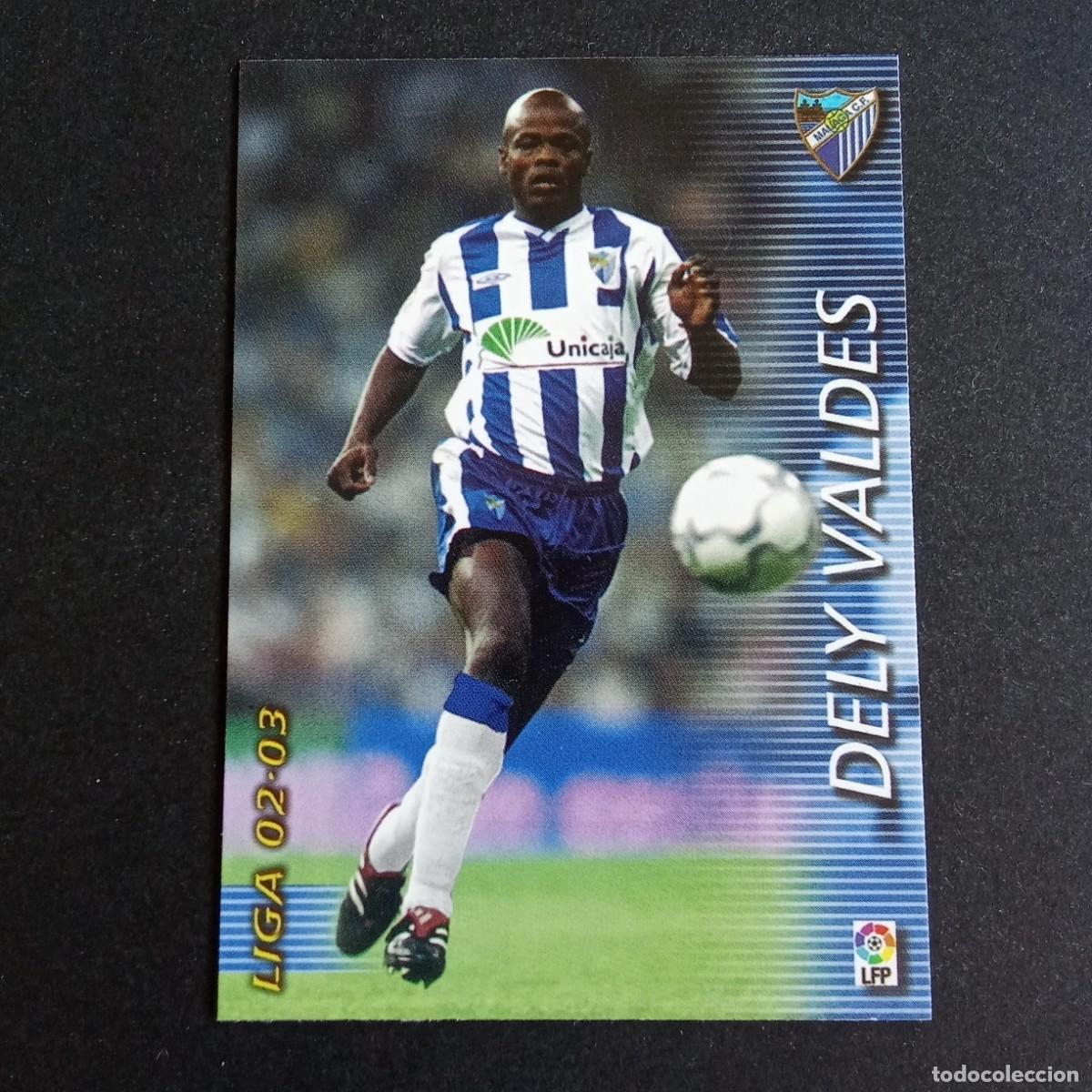 Fu&szlig;ball-Sticker: 180 DELY VALDES MALAGA LIGA 2002 2003 02 03 MEGAFICHAS PANINI