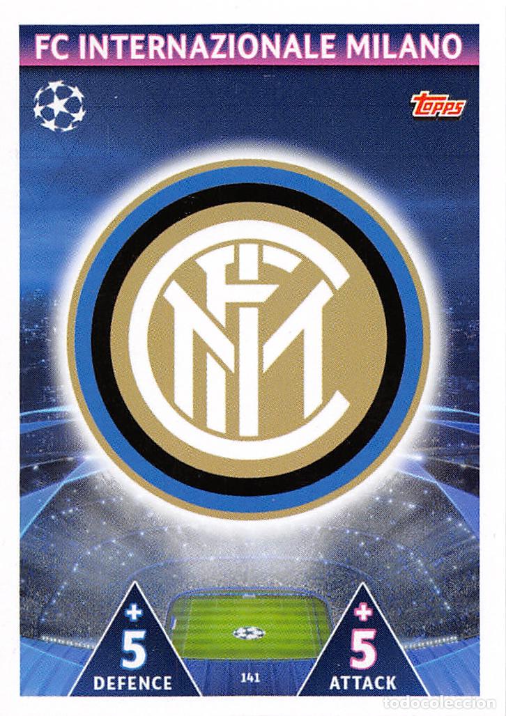 Cromos de f&uacute;tbol: TOPPS MATCH ATTAX UCL (EDICION INDIA) 18/19 2018/2019 #141 ESCUDO (FC INTERNAZIONALE)