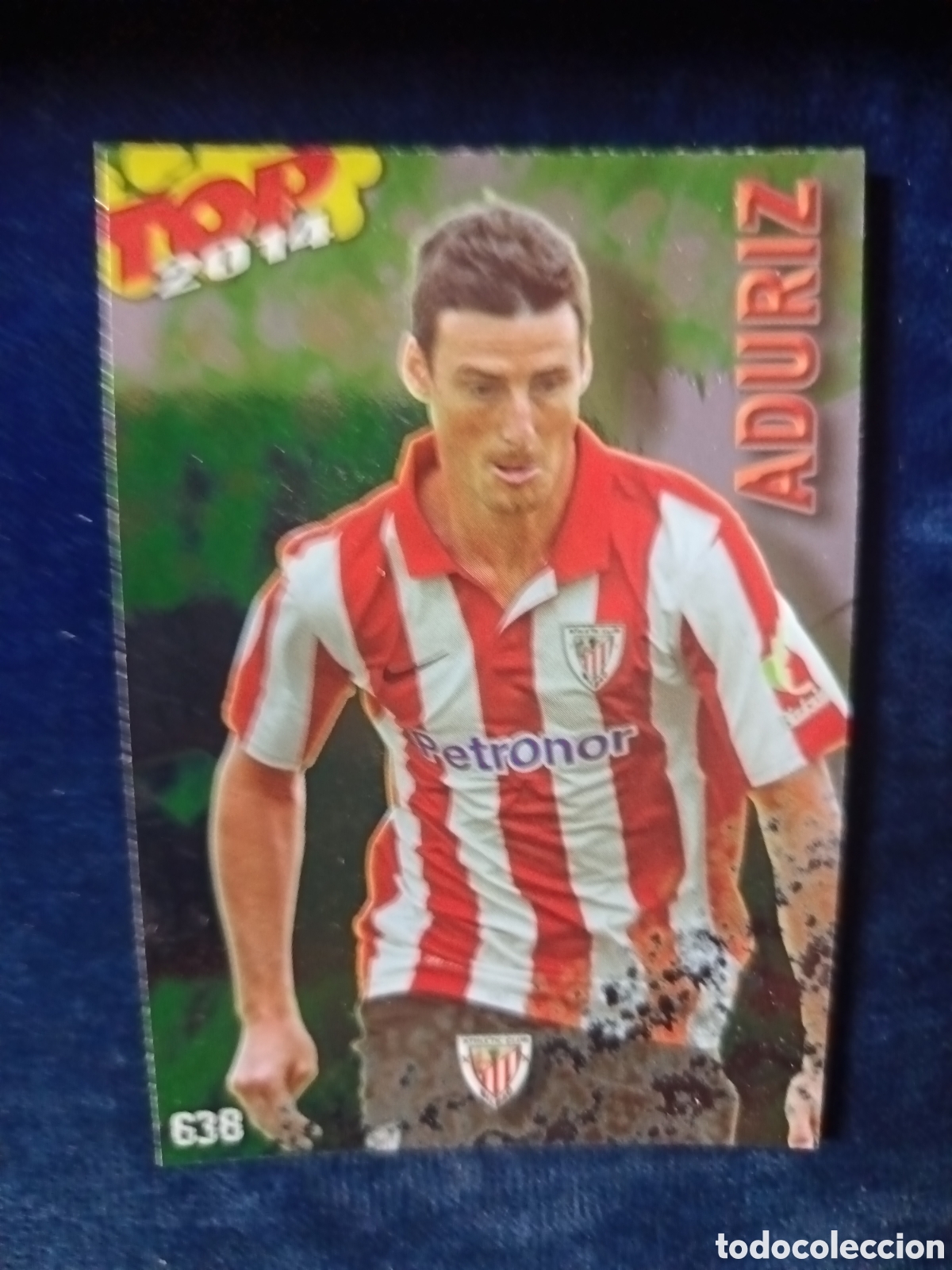Cromos de f&uacute;tbol: 638 Aduriz TOP BRILLO VERDE - MUNDICROMO 2013 2014 13-14