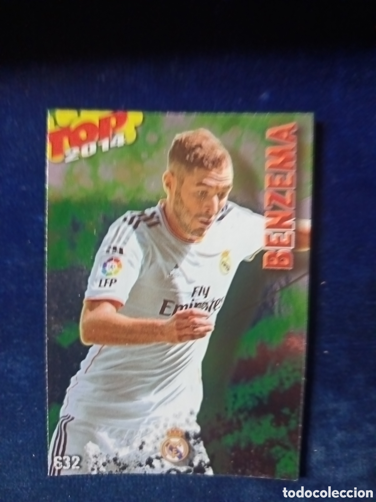 Cromos de f&uacute;tbol: 632 Benzema TOP BRILLO VERDE - MUNDICROMO 2013 2014 13-14