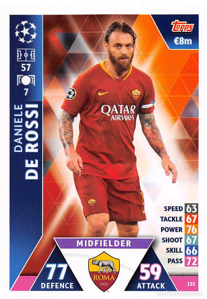 Figurine di Calcio: TOPPS MATCH ATTAX UCL (EDICION INDIA) 18/19 2018/2019 #135 DANIELE DE ROSSI (AS ROMA)