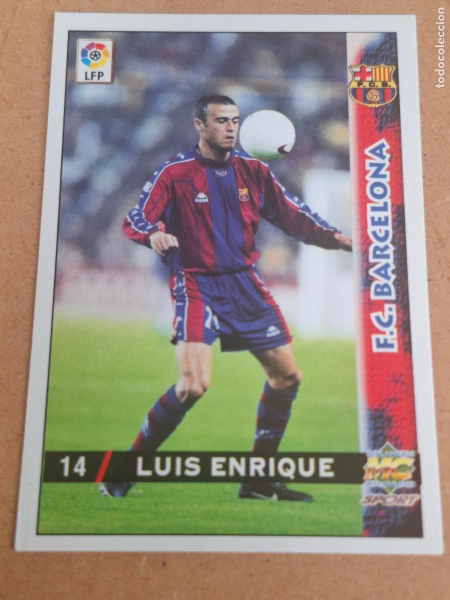 Figurine di Calcio: MUNDICROMO 98 99 1998 1999 - 14 LUIS ENRIQUE - FC. BARCELONA (CV)