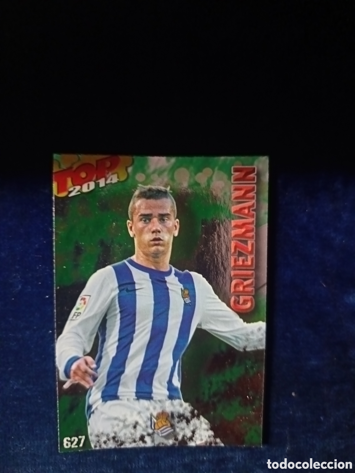 Figurine di Calcio: 627 Griezmann TOP BRILLO VERDE - MUNDICROMO 2013 2014 13-14