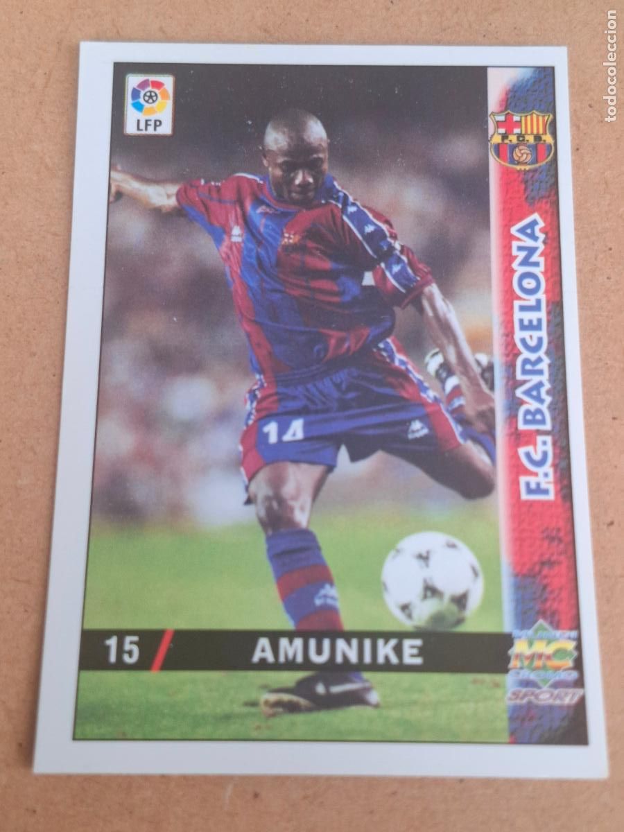 Fu&szlig;ball-Sticker: MUNDICROMO 98 99 1998 1999 - 15 AMUNIKE - FC. BARCELONA (CV)